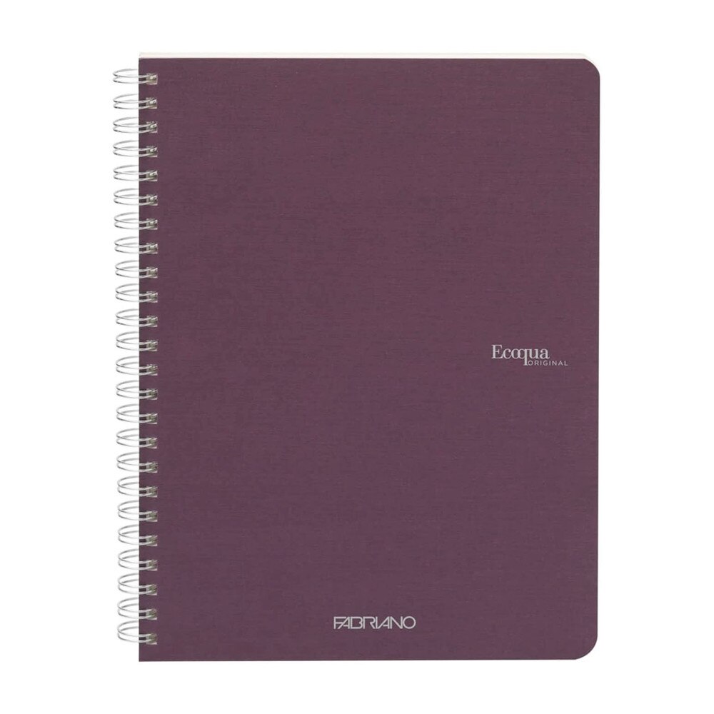 Fabriano Ecoqua 5.8" x 8.25" Spiral Grid Notebook 70 Sheets