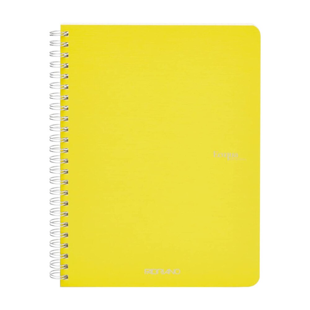 Fabriano Ecoqua 5.8" x 8.25" Spiral Grid Notebook 70 Sheets