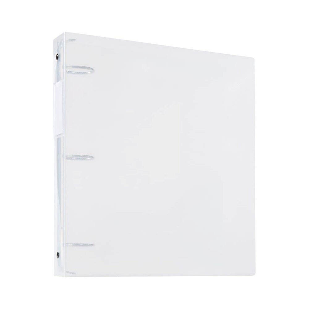Filexec Transparent 1" Exterior Pockets Poly 3 Ring Binder
