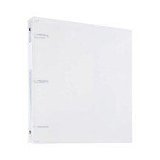 Filexec Transparent 1" Exterior Pockets Poly 3 Ring Binder