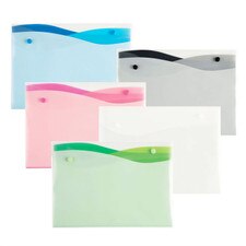 Filexec Wave Four Pocket Letter Size Poly Envelope