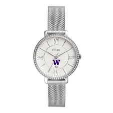 Fossil Stainless W Washington Huskies Jacqueline Women's Watch