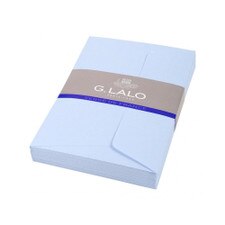 G. Lalo Verge de France Bleu Light Blue A4 Envelopes 25ct