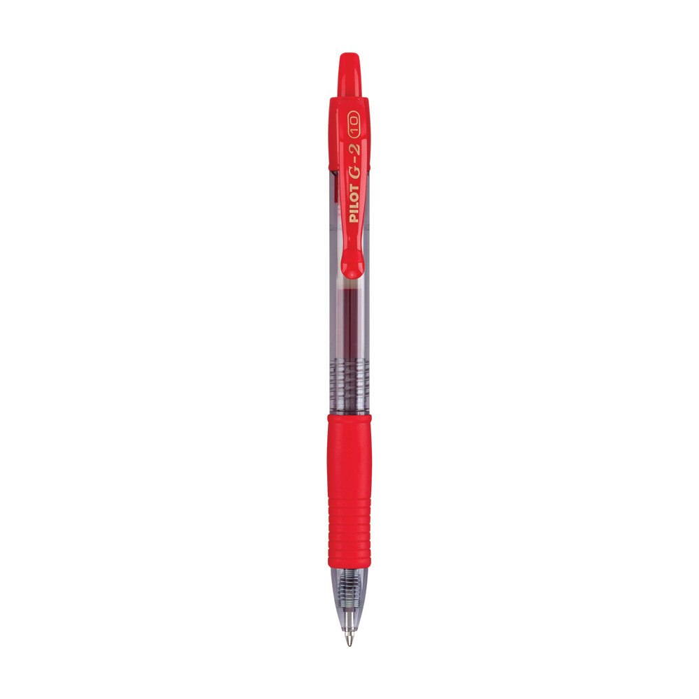 Pilot G2 1.0mm Bold Point Retractable Gel Pen Red