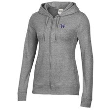 GFS Women's Embroidered W Relax Full Zip Hoodie