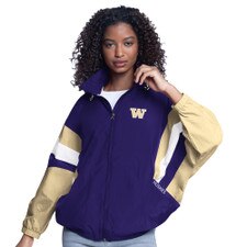 GIII Women's Washington Huskies Lightweight Hooded Nylon Jacket