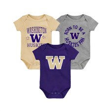 Gen2 Baby Born To Be a Huskies Fan W Washington Creeper Set 3pc