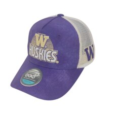 Gen2 Kids' Purple White Washington Huskies Sun Drenched Snap Back Mesh Trucker Hat