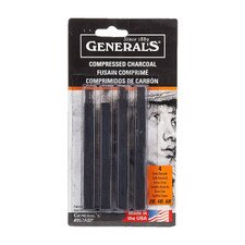 General's Assorted Compressed Charcoal 4 Pieces