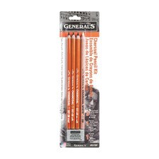 Generals Charcoal Pencil Kit 5 Pieces