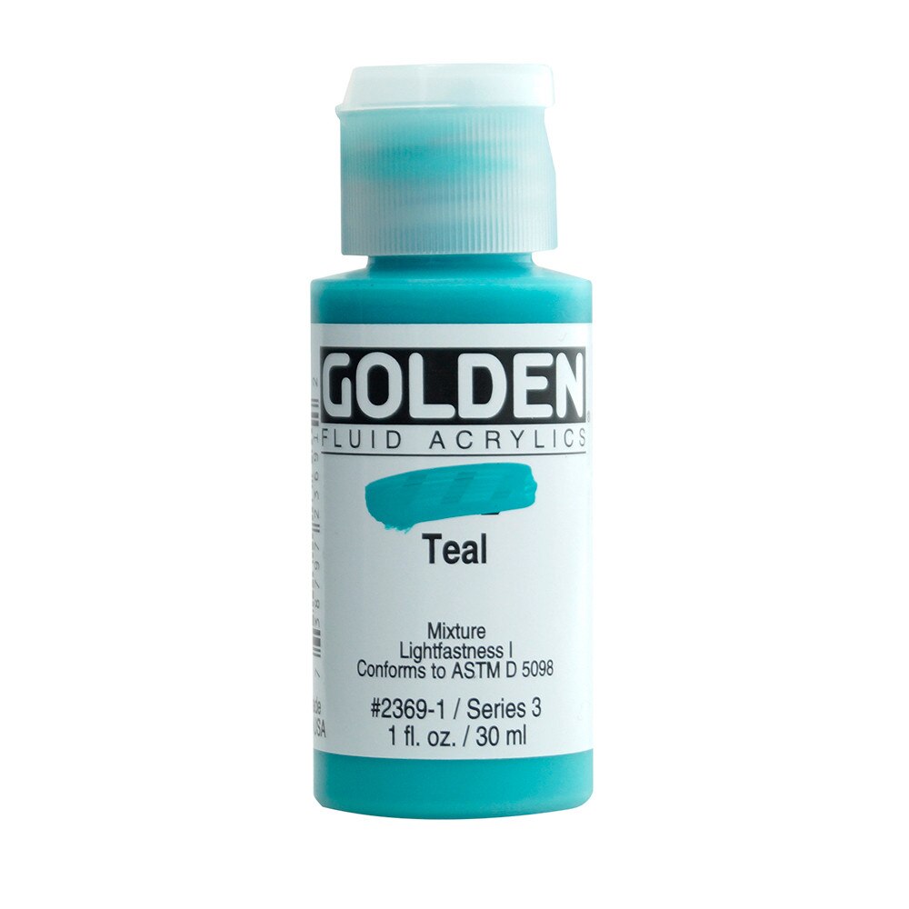 Golden Fluid Acrylic Bottle – Teal