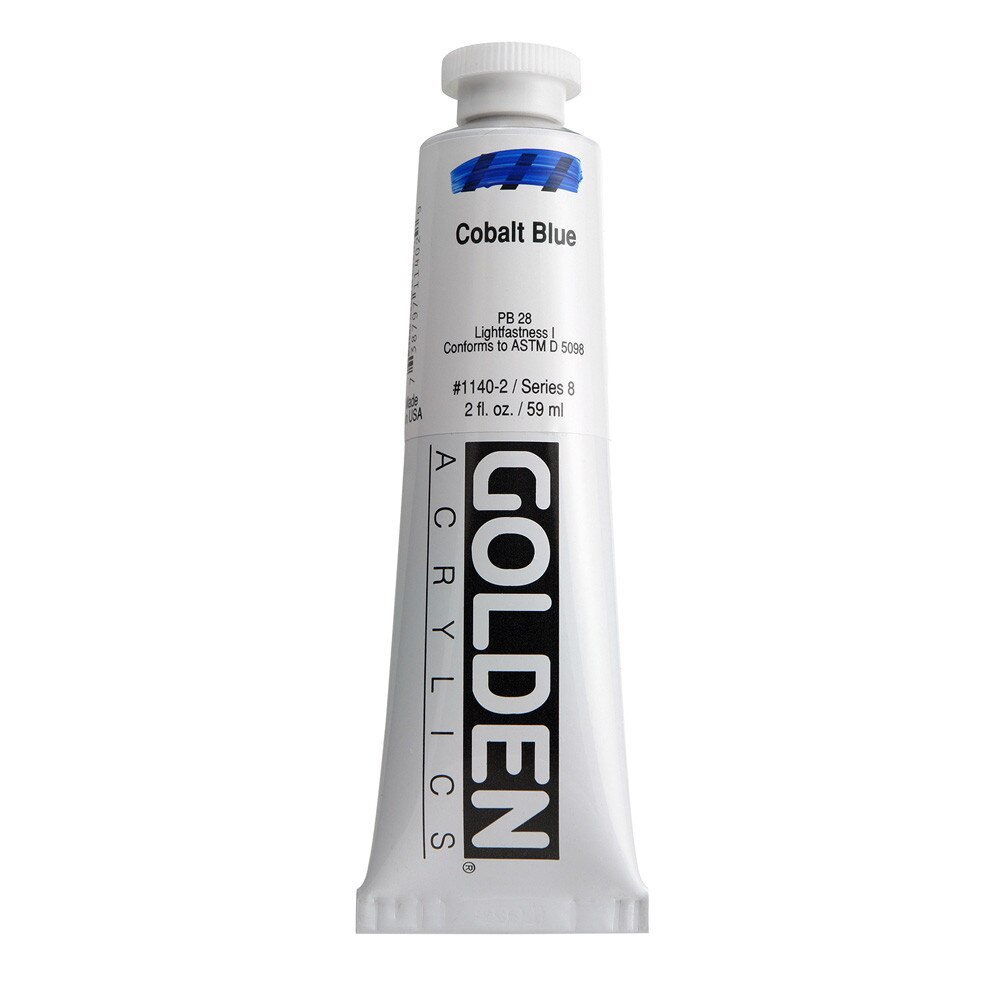 Golden Heavy Body Acrylic Tube 2oz Cobalt Blue