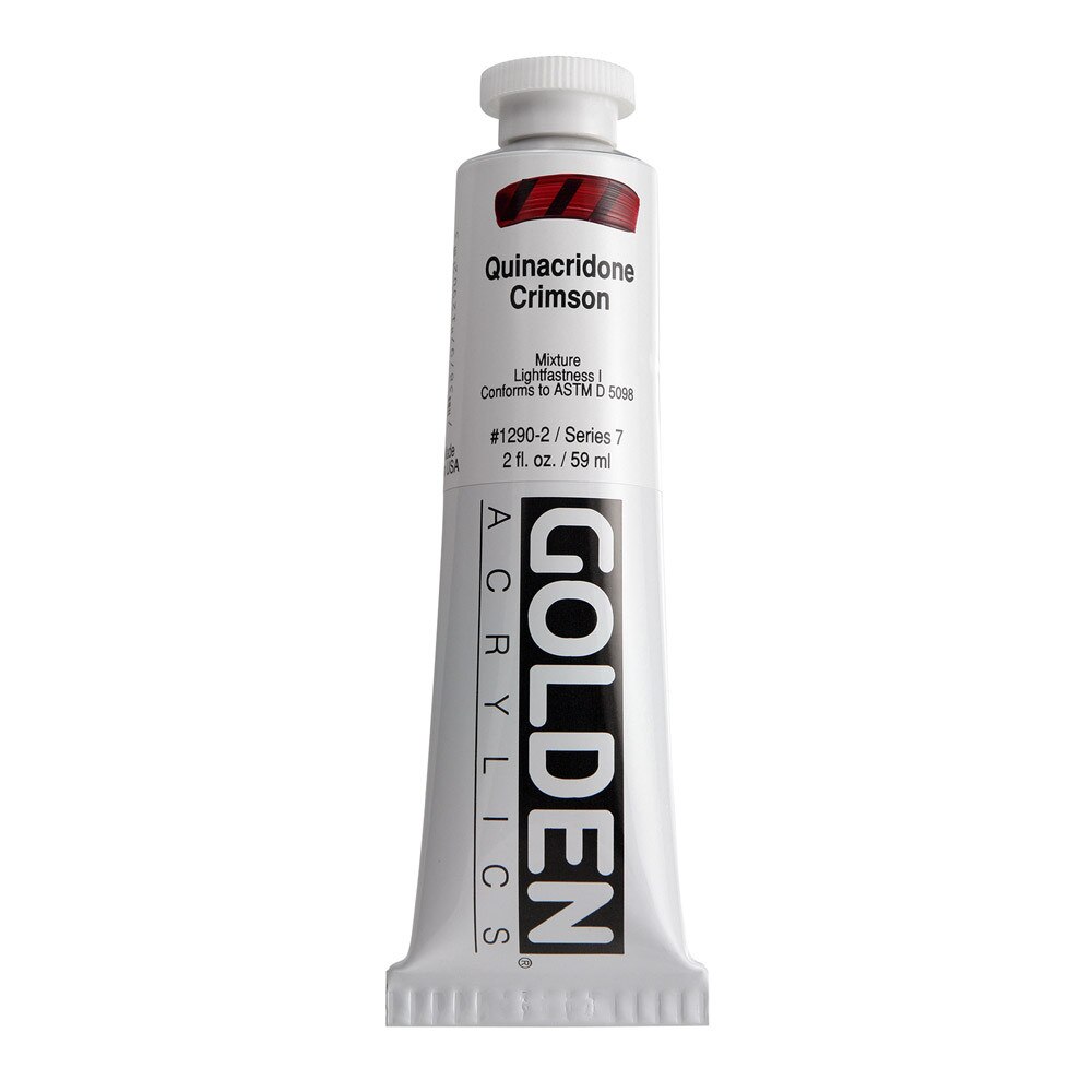 Golden Heavy Body Acrylic Tube 2oz Crimson