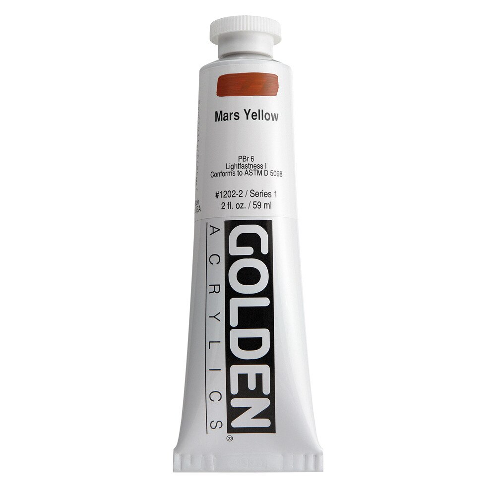 Golden Heavy Body Acrylic Tube 2oz Mars