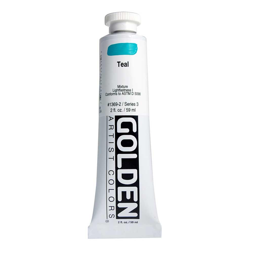 Golden Heavy Body Acrylic Tube 2oz Teal
