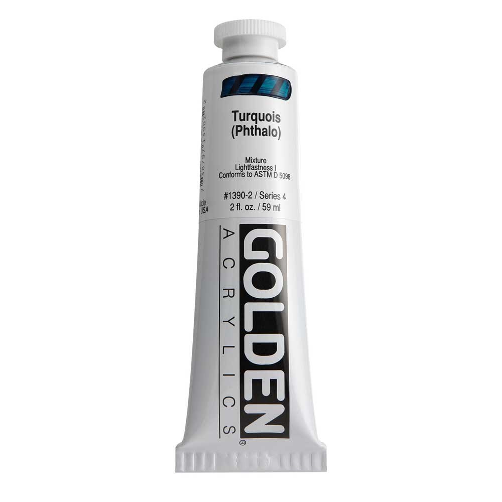 Golden Heavy Body Acrylic Tube 2oz Turquoise