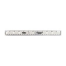 Helix Assorted Shatter Proof Transparent 12" Plastic Ruler