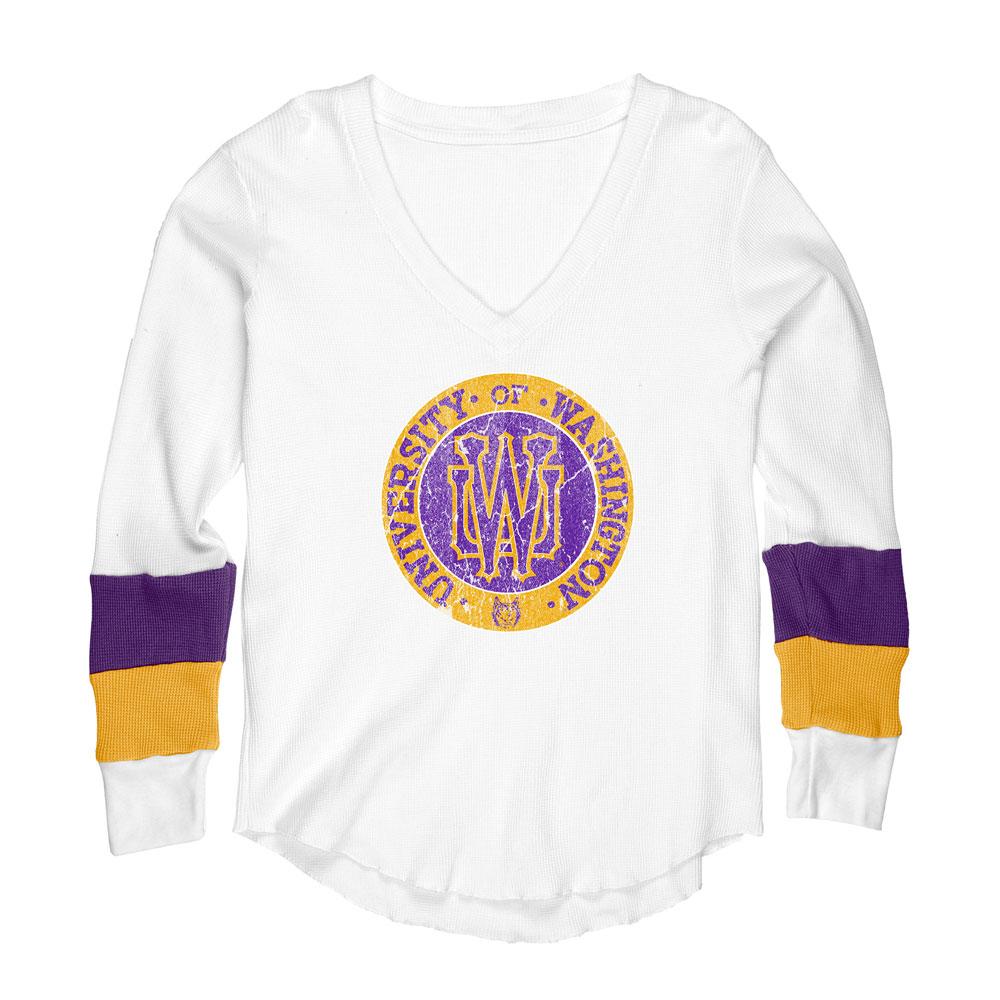 Husky Throwback Women S Uw Circle Reserve Vintage Thermal