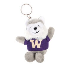 Husky Wearing W Tee Key Chain