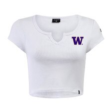 Hype and Vice Women's Washington Huskies Embroidered Cali Tee