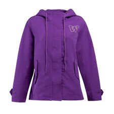 Hype and Vice Women's Washington Huskies Rain Jacket