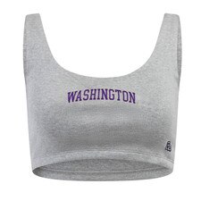 Hype and Vice Women's Washington Huskies Scoop Neck Crop Tank