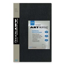 Clear Cover Profolio 8.5X11 - Black Art Portfolio Binder With