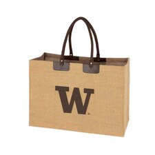 Jardine Natural W Washington Huskies Jute Tote
