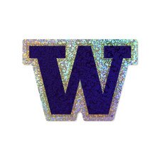 Jardine Washington Huskies Prism Sparkly Reflective Decal Sticker