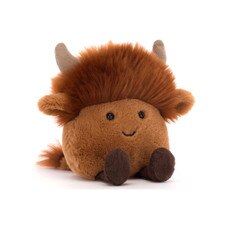 Jellycat Amuseabean Highland Cow Plush