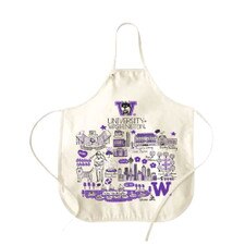 Julia Gash U of W University of Washington Huskies Natural Canvas Apron