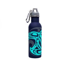 Killer Whale Matte Water Bottle with Carabiner 25oz