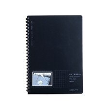 Kokuyo Blacki Biz A5 5mm Grid Soft Ring Notebook 50ct