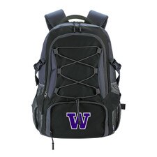 Koozie Black Washington Huskies Wanderer Daypack Backpack