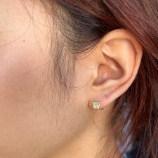 Kyle Cavan Washington Huskies W Stud Earrings