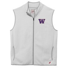 League Men's Washington Huskies Embroidered W Summit Full Zip Vest