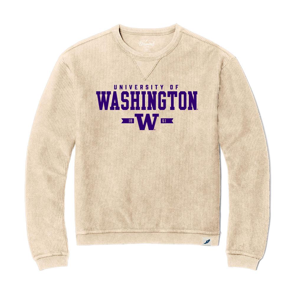 League Women S University Of Washington Corduroy Sweater