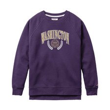 League Women's University of Washington UW Seal Academy Crewneck