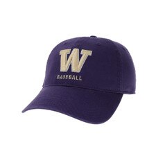 Legacy Unisex Purple W Baseball Relaxed Twill Adjustable Hat
