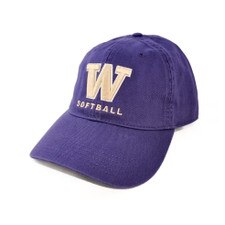 Legacy Unisex Purple W Softball Relaxed Twill Adjustable Hat