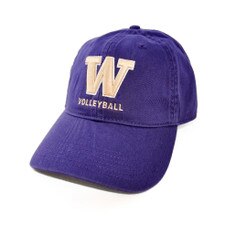 Legacy Unisex Purple W Volleyball Relaxed Twill Adjustable Hat