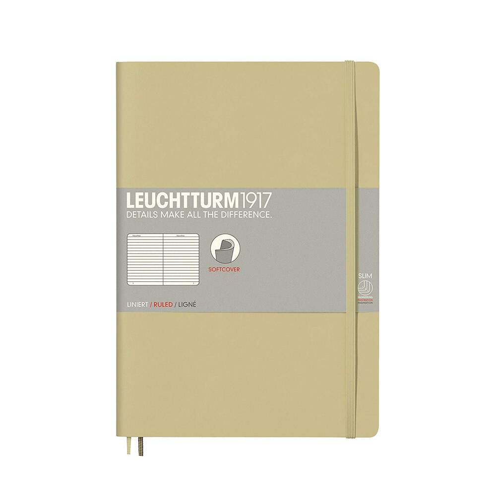 Leuchtturm 1917 B5 Softcover Composition Notebook Sand Ruled
