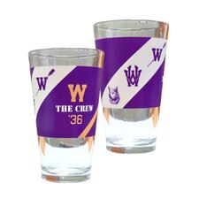 Logo Boys In The Boat W Washington Huskies Crew 1936 Olympic Champions Pint Glass 16oz