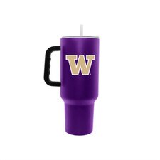 Logo Purple W Insulated Travel Tumbler with Handle 40oz