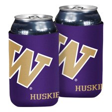 Logo Purple W Washington Huskies Insulated Can Cooler