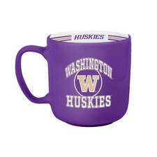 Logo Purple Washington W Huskies Stripe Mug 15oz