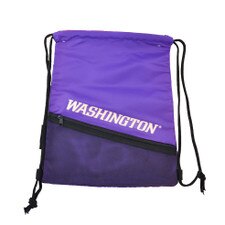 Logo Purple and Black Washington Tilt Backsack Drawstring Bag