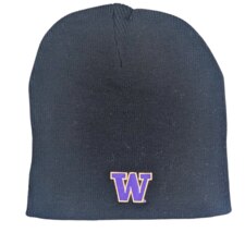 LogoFit Unisex Black Washington Huskies Everest Beanie