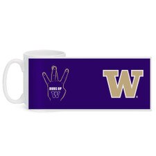 MCM Purple White W Washington Huskies Dubs Up Colormax Mug 15oz