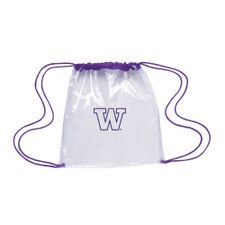 MCM W Washington Huskies Clear Stadium-Approved Drawcord Backpack